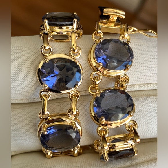 Ross Simons 18k gold vermeil 925 sterling silver sapphire Bracelet